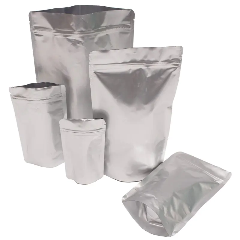 Food grade zipper stand up foil bag for cookies/coffee/chocolate/chips packing