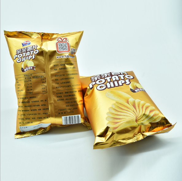 Factory Heat Sealing Custom Printed Snack Food Packaging Plastic Potato Chips Bag