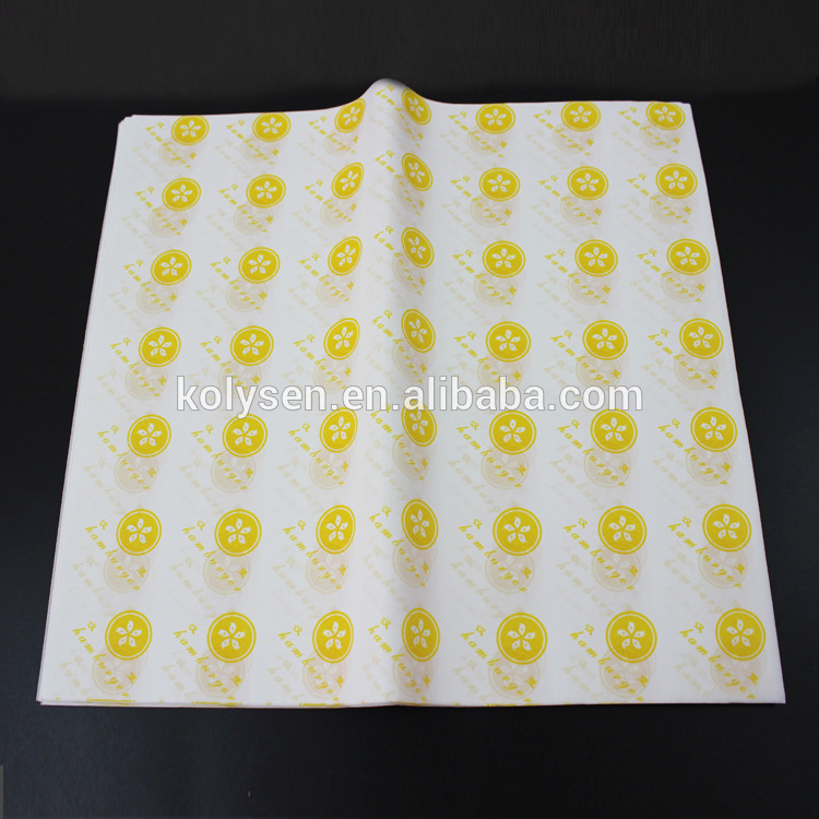 10 Greaseproof Paper Sheets Burger Wrap hamburger 35x27 cm 
