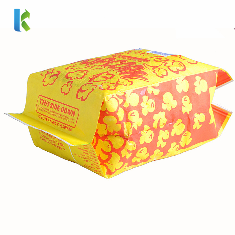 Microondas Sealable Factory Kraft Bolso PopcornPara CornWholesale Logo Bags With Own Design