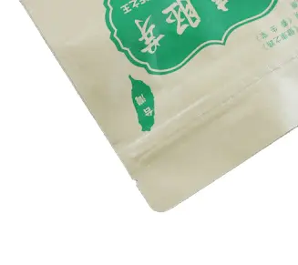 Custom logo Kolysen food grade snack bag Flat bottom kraft paper bag withfrosted window wholesale