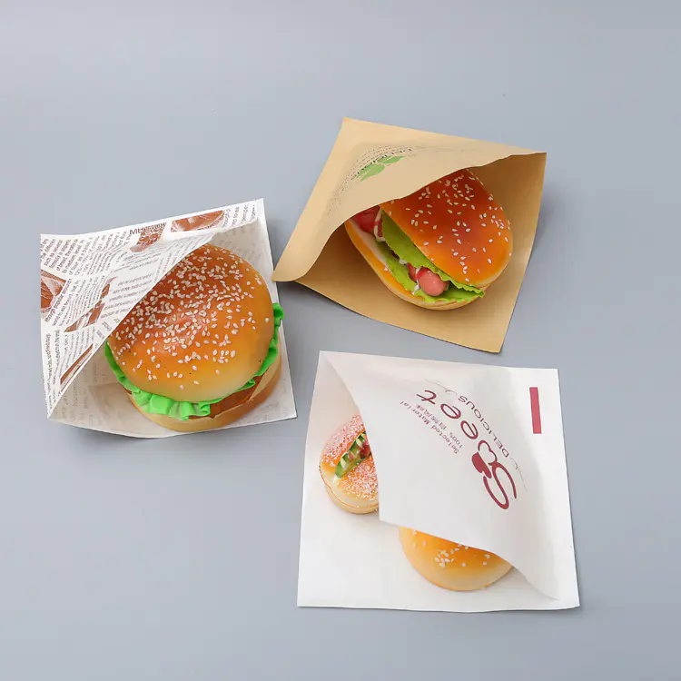 Cone Basket Liner deli wrap double open burger bag