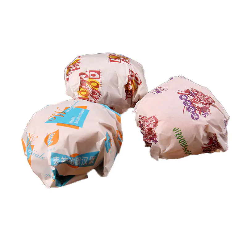 Hot burger shawarma bread wrapping paper