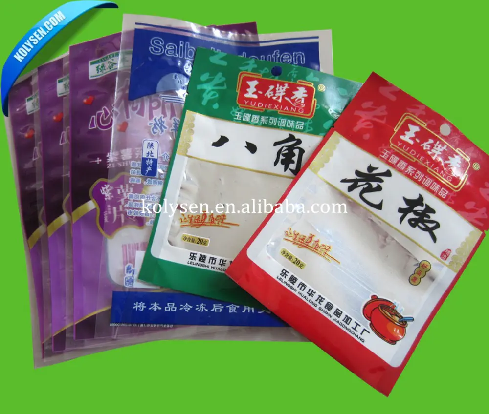 KOLYSENOEM Service Resealable food grade stand up pouch Spice packaging bag Manufacturer in china