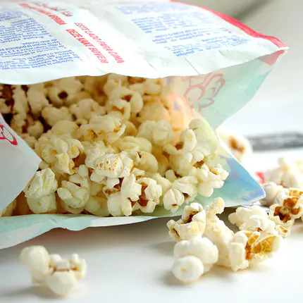 Custom Printing Food Grade Microwave Popcorn Paper Bag