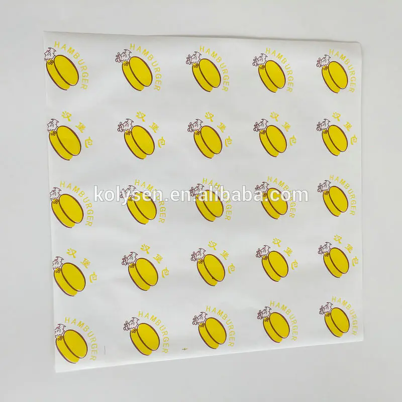 Golossy poly ethylene coated deli food wrapping paper
