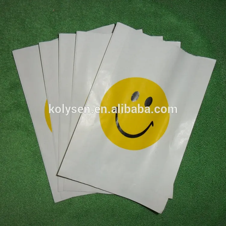 Smile face printed grease proof non stick food wrapping paper bag