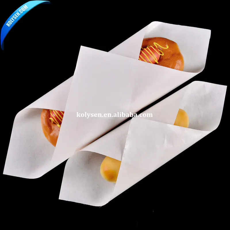 White Pizza wrapping paper/white hamburger wrapping paper