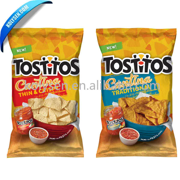 Flexible custom potato chips packaging bag with excellent heat-seal strength