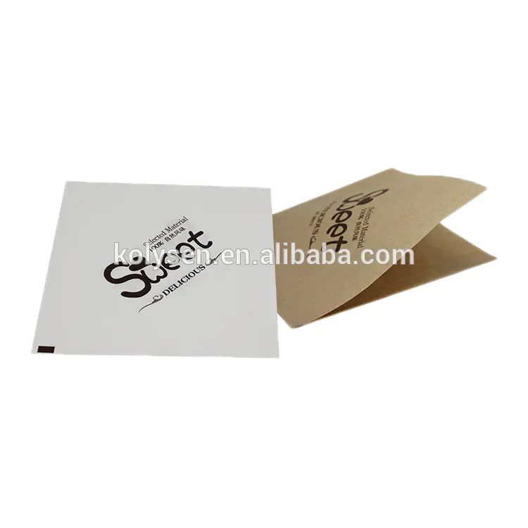 KOLYSEN Custom printedfood grade greaseproof paper bag Triangle oil proof burger wrap pocket with printed Wholesale