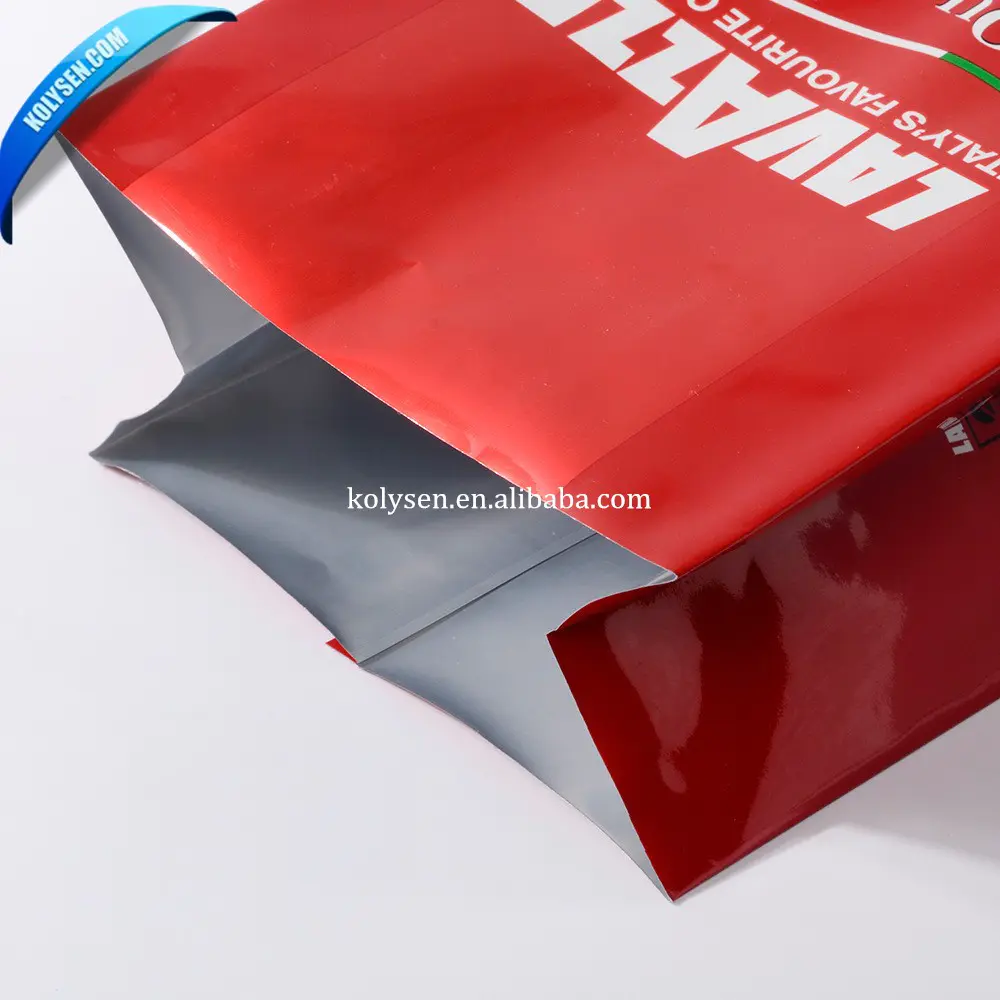 Aluminum foil coffee bag with custom printing