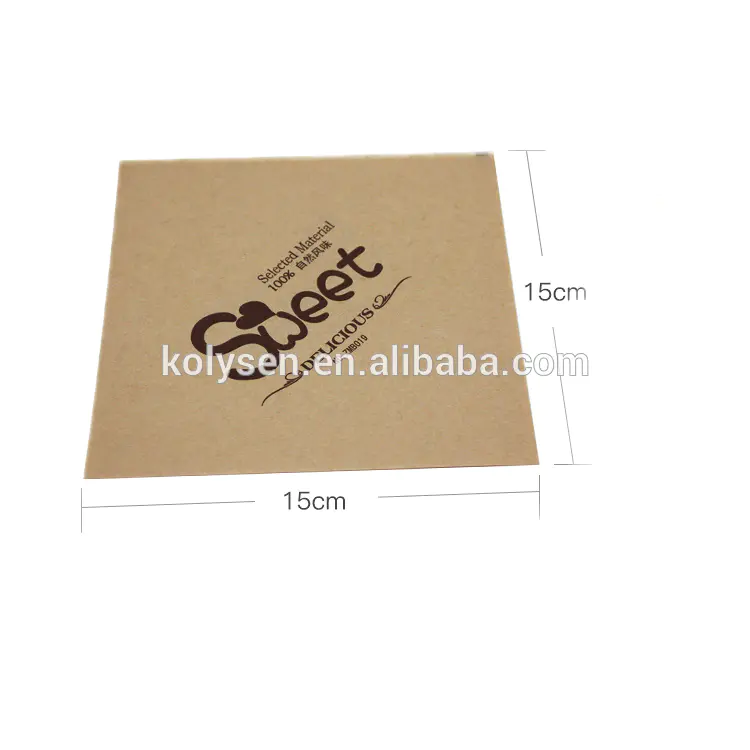 KOLYSEN Custom printedfood grade greaseproof paper bag Triangle oil proof burger wrap pocket with printed Wholesale