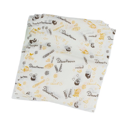 Factory custom printed food grade made Deli sandwich wrap paper greaseproof paper China supplier