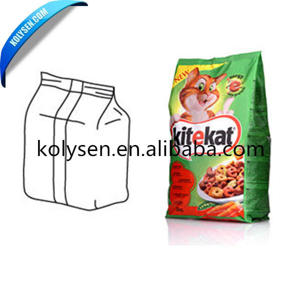 Custom Printed Food Grade Plastic Flat Bottom Food Pouch Bags