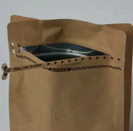 custom printed kraft paper stand up Coffee bean Pouch/Bag with Valve