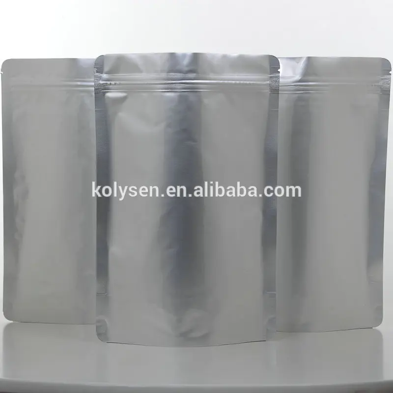 Blank Foil Silver Plastic Power Pouch