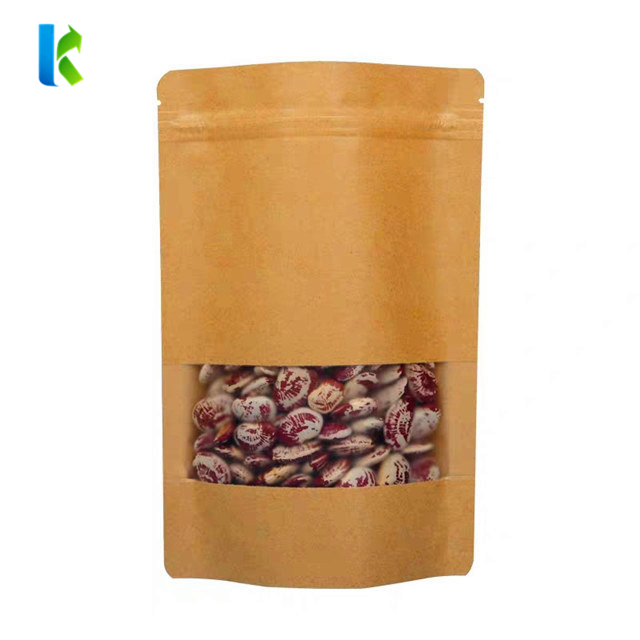 Wholesale Price Kraft Paper Bags Stand Up Pouch for Dried Food Packaging
