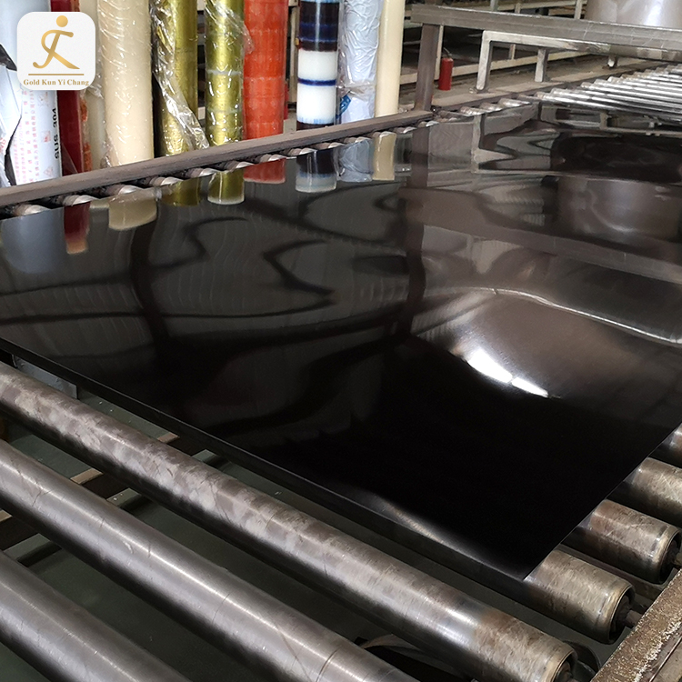 Art Design SS 316 Stainless Steel Plate Price Per Pound Black Titanium Mirror Finish Laser Cut Stainless Steel Sheet