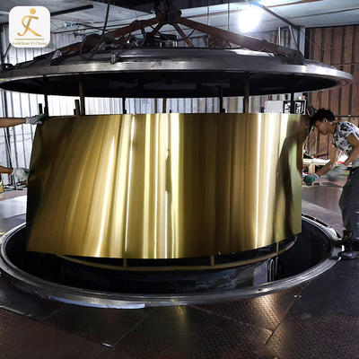 316 Ss Stainless Steel Plate Price 0.4Mm Thickness Brown Gold Mirror Glossy Finish Stainless Steel Sheet foe Exterior Wall
