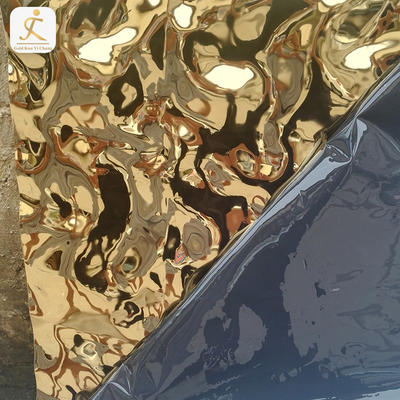 Decorative Gold Pattern Decorative Polished Stainless Steel Sheets Suppliers 3D Stainless Steel Metal Sheet Decor