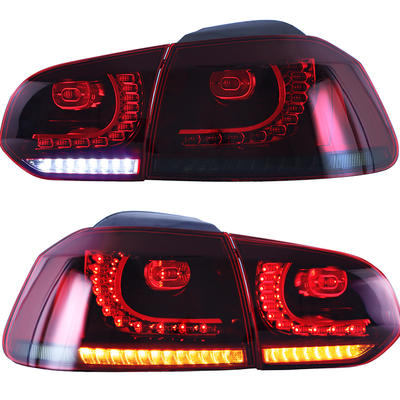 VLAND factory for car Tail Lamp for golf 6 for 2008 2009 2010 2011 2012 2013 for MK6 R20 LED Rear light with moving turn signal