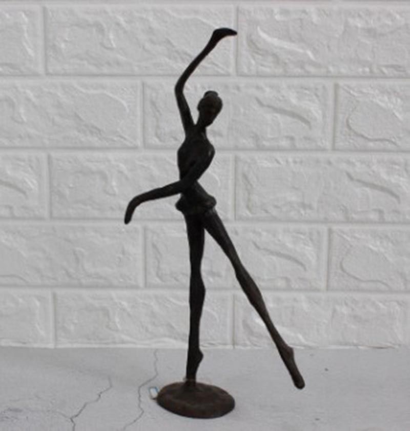 Metal cast iron handicraft ballet girl figure decoration gift