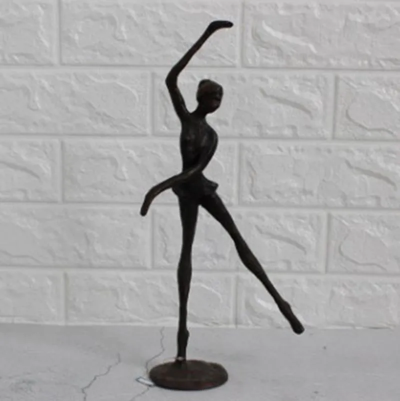 Metal cast iron handicraft ballet girl figure decoration gift