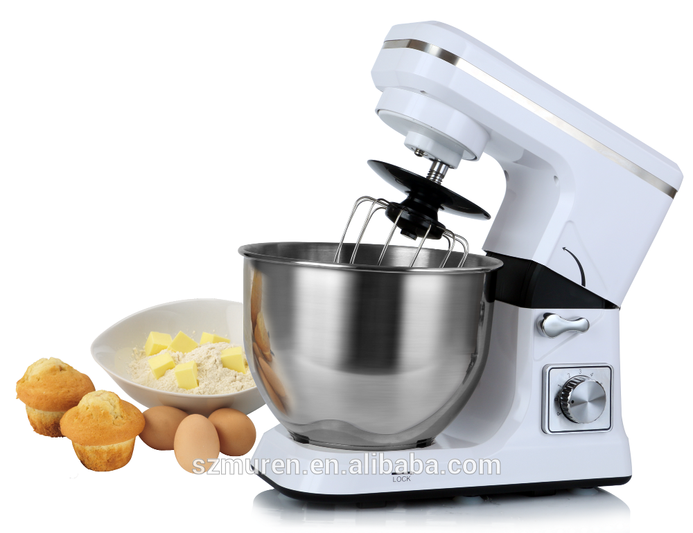 Plastic House Dough Mixer With 5L Stainless Steel Mixing Bowl