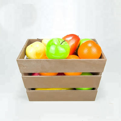 Eco-friendly custom size simple useful wooden vegetable crates for sale