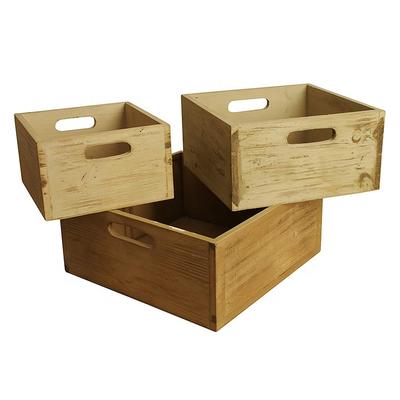 Wholesale handmade large wood crate wooden box