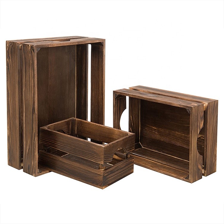 Hand crafted rustic simple and usefulwooden apple crates for sale