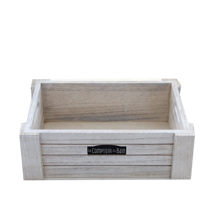 Eco-friendly simple useful decorative pine wood decorative wooden gift crate