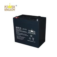 12V 55ah deep cycle gel battery with low self-discharge and maintenance free
