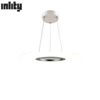36W Dimmable Round Clear Panel Pendant Light