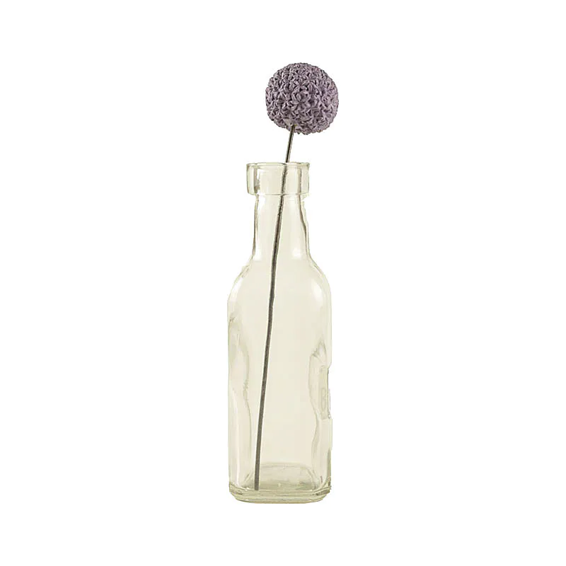 Resin Flower Decor Celery Flower In Glass Bottle With Water Sticker Bless Resin Art For Home