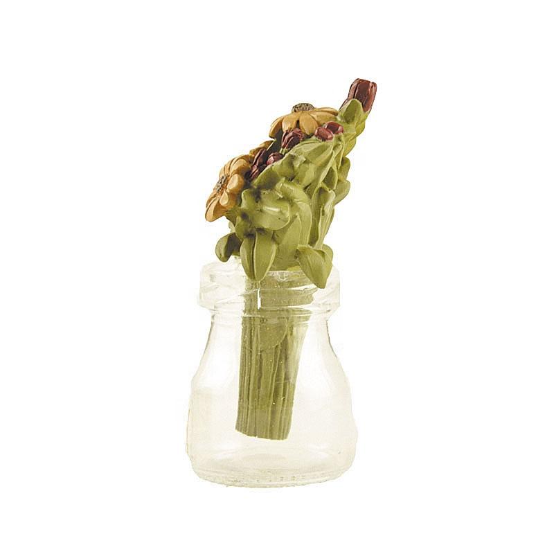 Resin Vase 50 Ml Pudding Bottle With FlowersFlower Vase Home Decor Resin Figure Vase For Decor