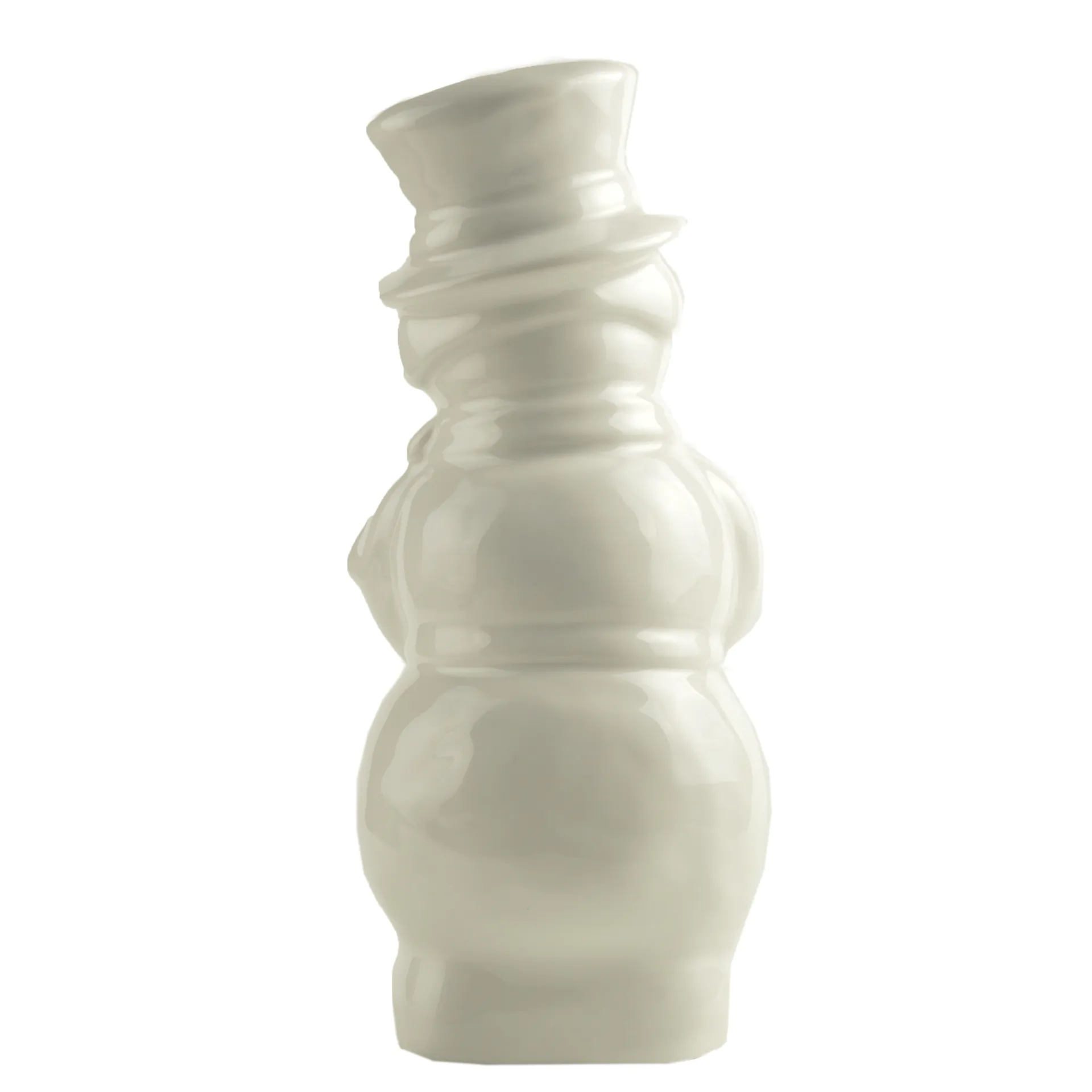 Wholesale New custom design personalized White Ceramic Snowman Decor Christmas home decoration