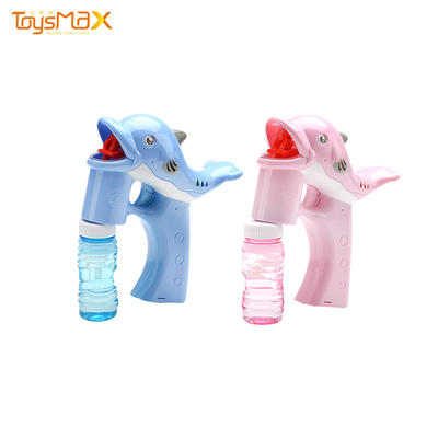Hot sale automatic light music soap toycolorful bubble dolphin bubble toys bubble gun with 2 soap water