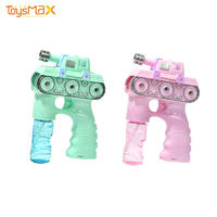 Electric Bubble Machine Tank Soap Bubble Gun Toys With Light And Music