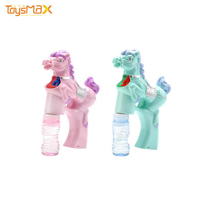 2020 Amazon top sale dragon design music bubble light toy with 2 bottle soap water