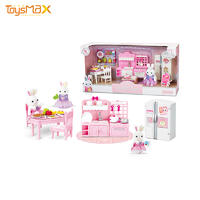 Best selling funny toys DIY kitchen doll house miniature
