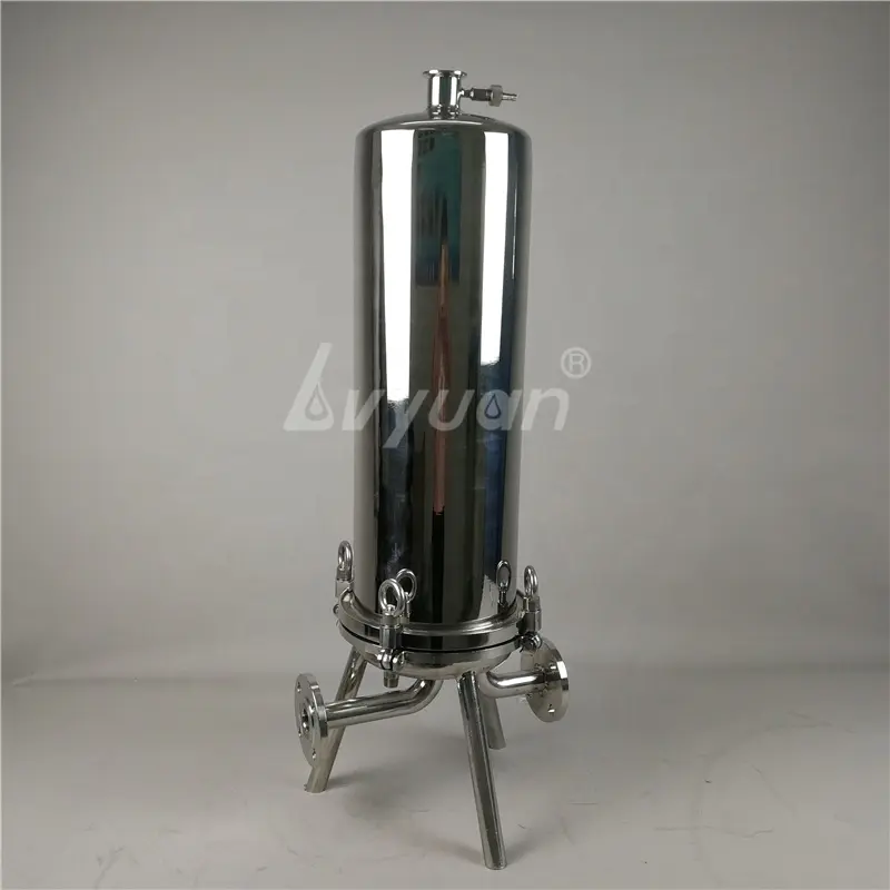 Final 0.2 0.45 um micron filter beverage filtration SS SUS 316L Stainless Steel Single and Multi cartridge sanitary housing