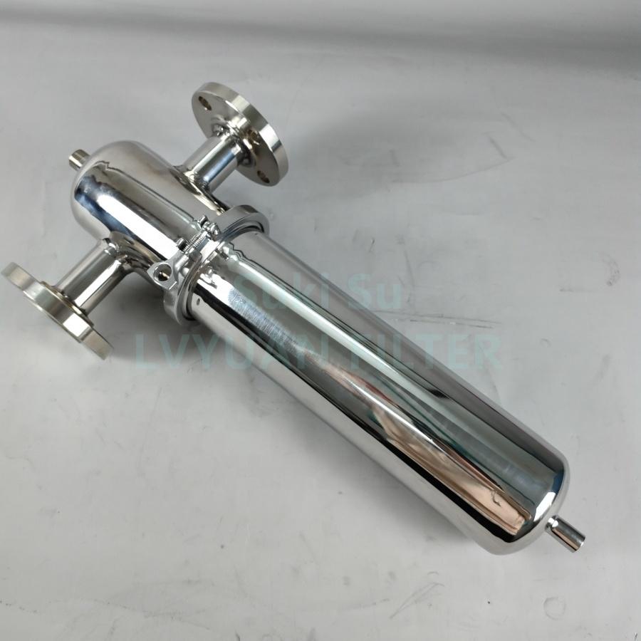 Stainless steel Cartridge water filter housing for fuel oil liquid water wine gas air purification
