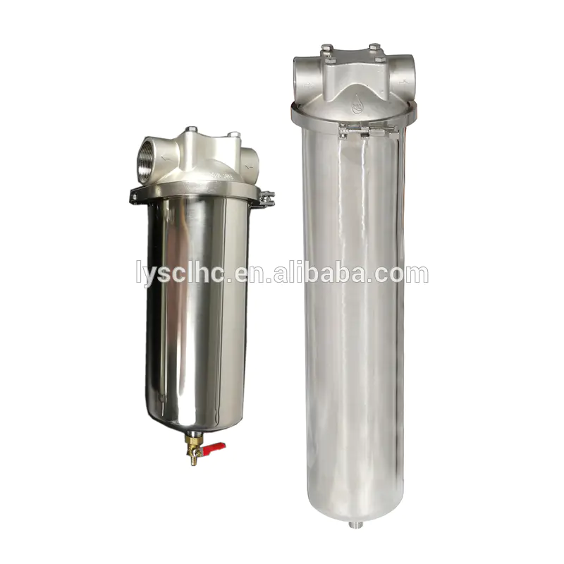 10 20 inch SUS314/316L 5 core V-clamp cartridge filter housing stainless steel filter housing