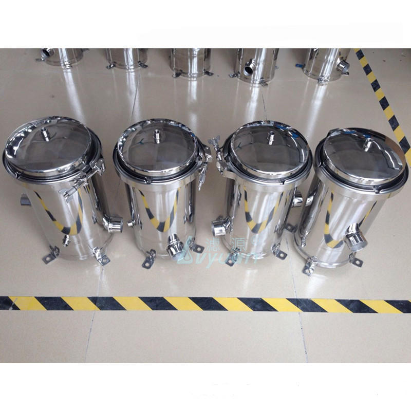 Polishing SS filter housing 10/20/30/40 inch multi element filter housing with 10 microns PP string wound filter