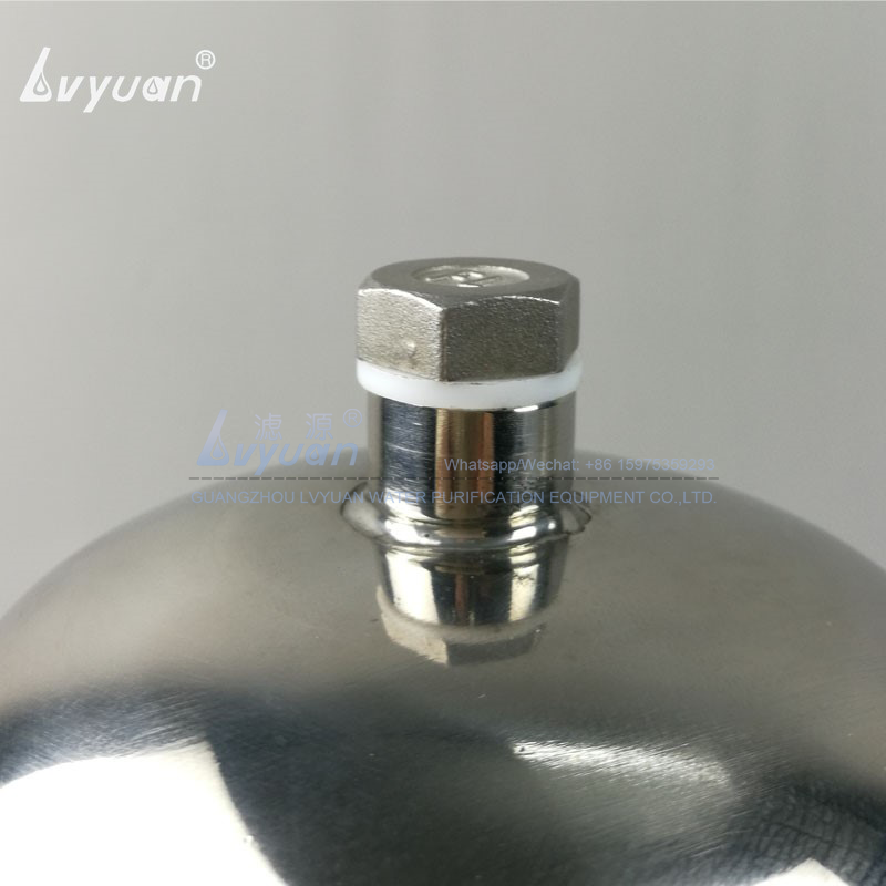 Water treatment filtration 10 micron SS 304 316L single core micro water filter housing with 222 40 inch glass fiber oil filter