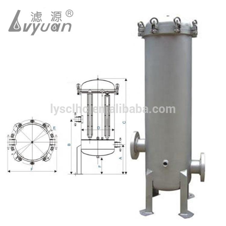 SS Industrial Stainless Steel Cartridge Filter Housing for RO System