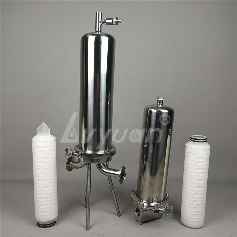 Final 0.2 0.45 um micron filter beverage filtration SS SUS 316L Stainless Steel Single and Multi cartridge sanitary housing
