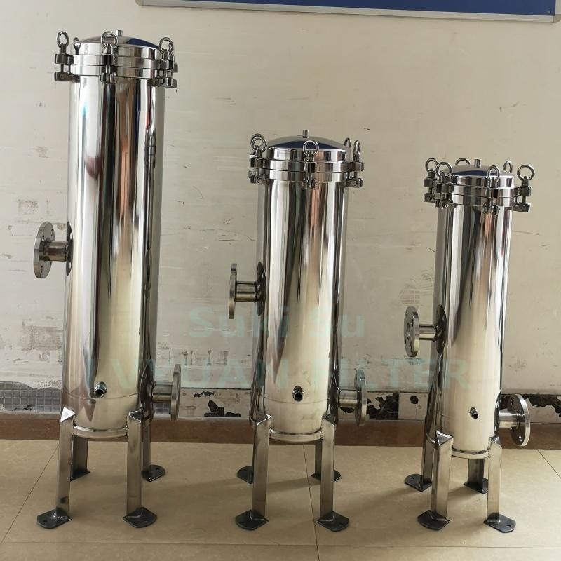 SS Liquid Beverage Filtration Equipment Stainless Steel Single round cartridge Multi filter vessel holder Water Filter Housing