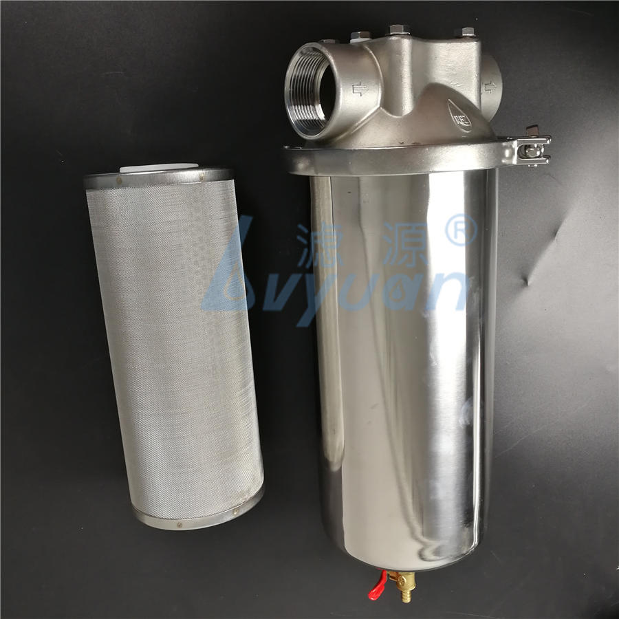 Single stage Core water Filter Chemical ink filtration stainless steel cartridge filter housing